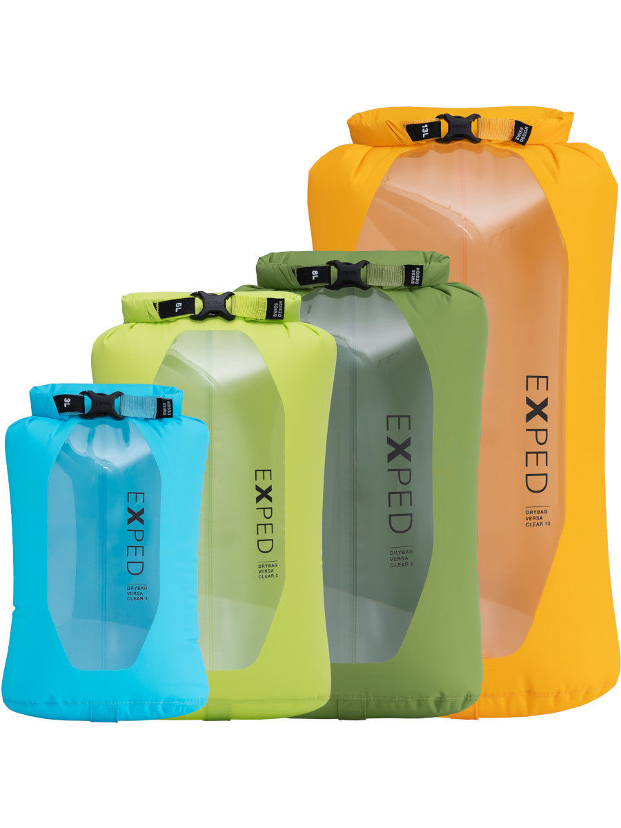 Exped Drybag Versa Clear 4 Pack