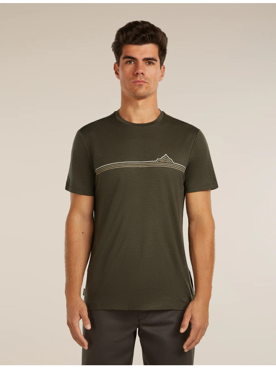 Icebreaker Merino 150 Tech Lite SS Tee Range Stripes