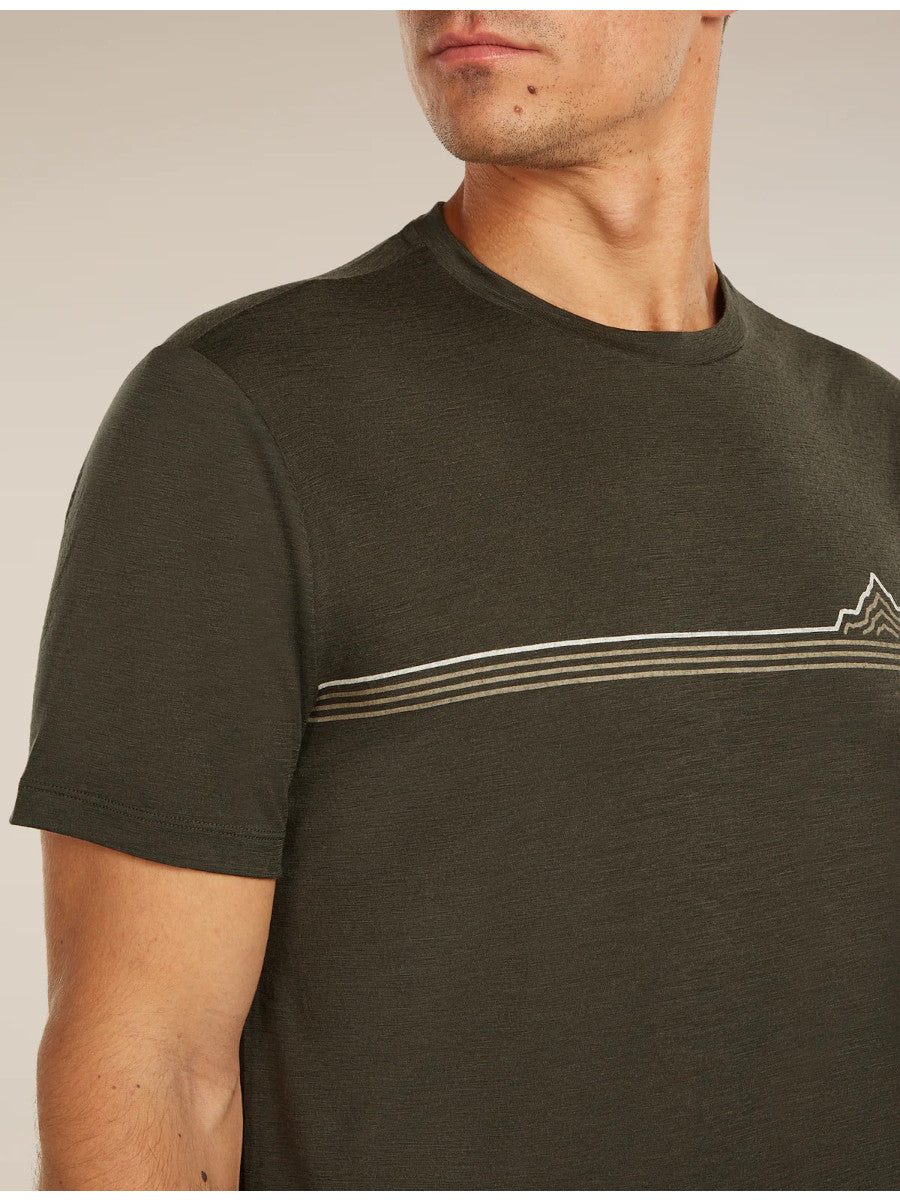 Icebreaker Merino 150 Tech Lite SS Tee Range Stripes