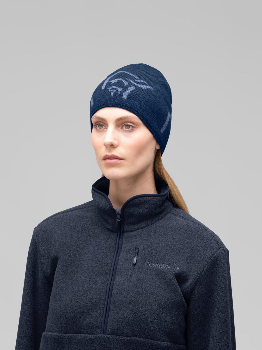 Norrona 29 MerinoUII Logo Beanie