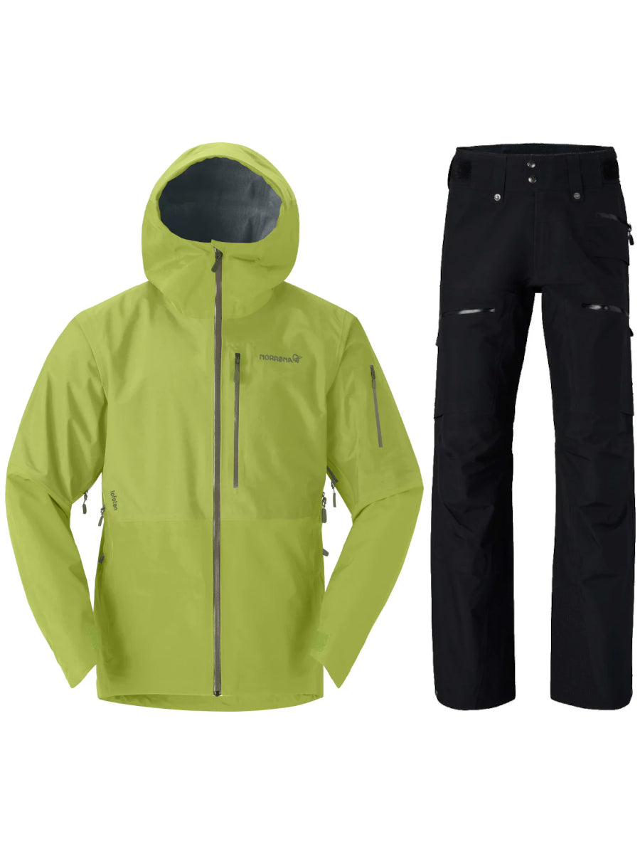 Norrona Lofoten GORE-TEX Set Dark Citron