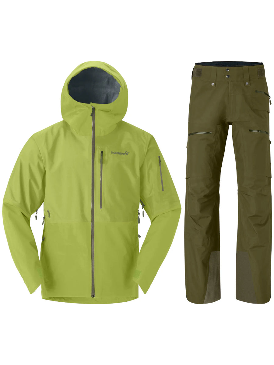 Norrona Lofoten GORE-TEX Set Dark Citron