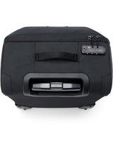 Dakine 365 Carry-On Roller Bag LT 40L in Black, top view showing the carry handle, telescopic handle housing and zip combination lock