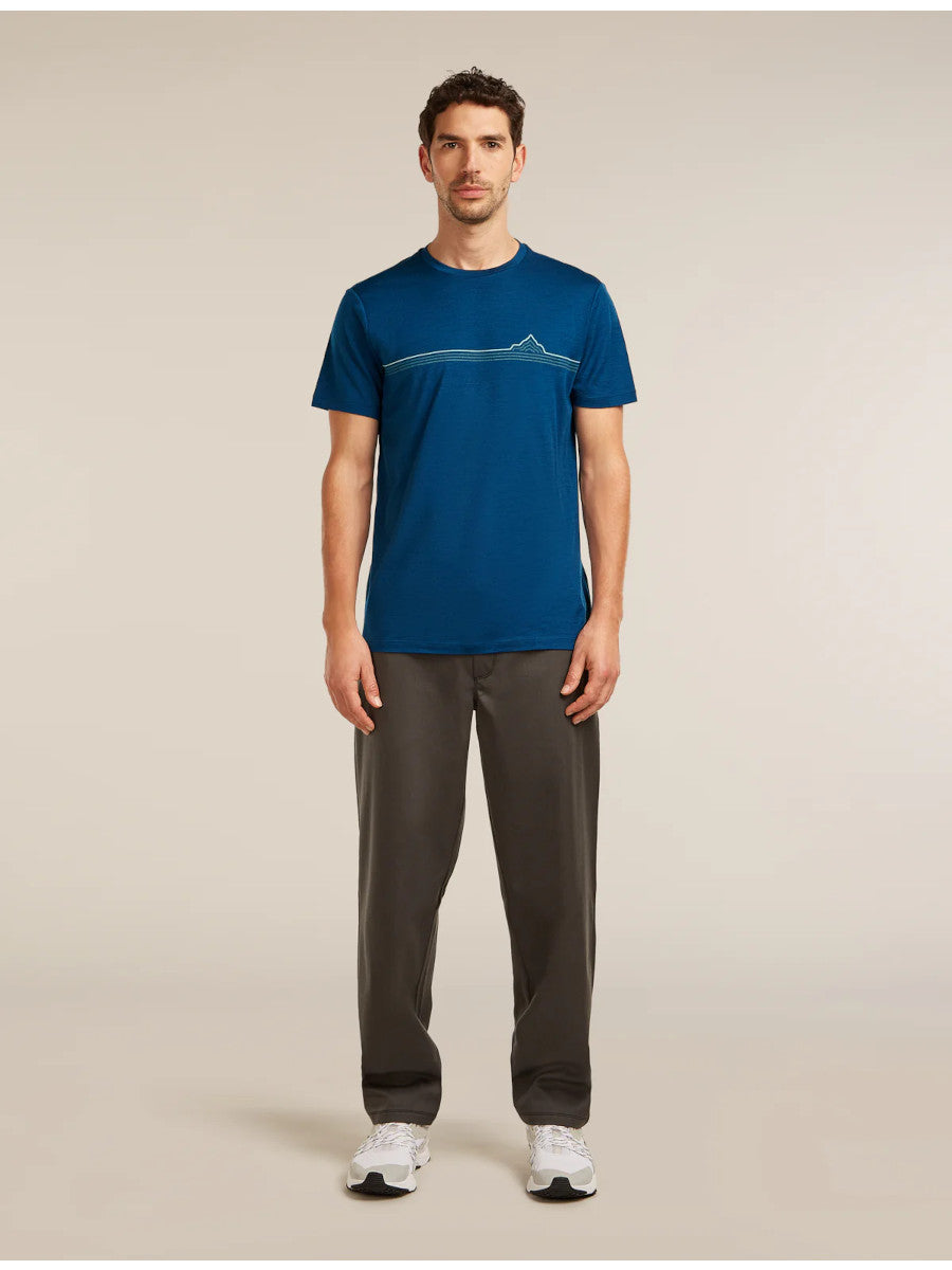 Icebreaker Merino 150 Tech Lite SS Tee Range Stripes