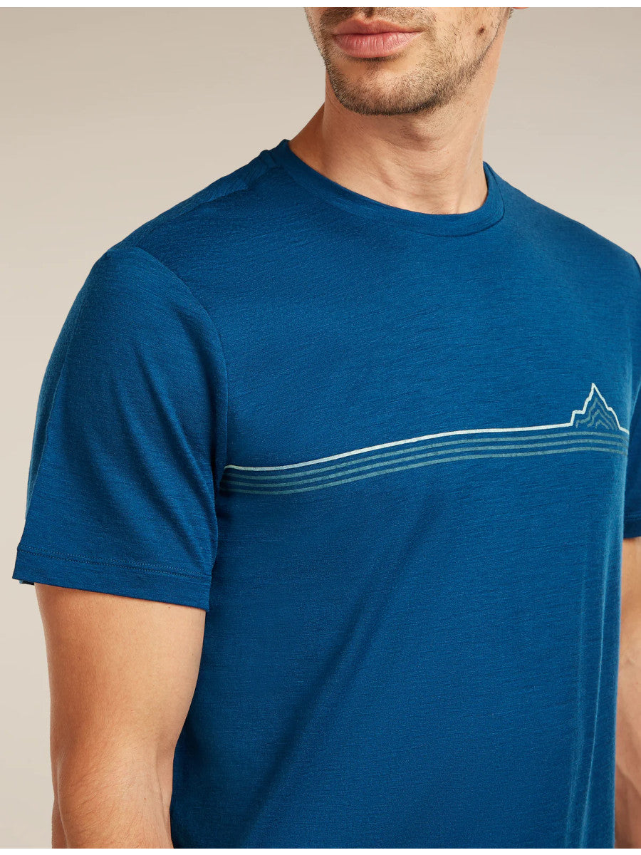 Icebreaker Merino 150 Tech Lite SS Tee Range Stripes