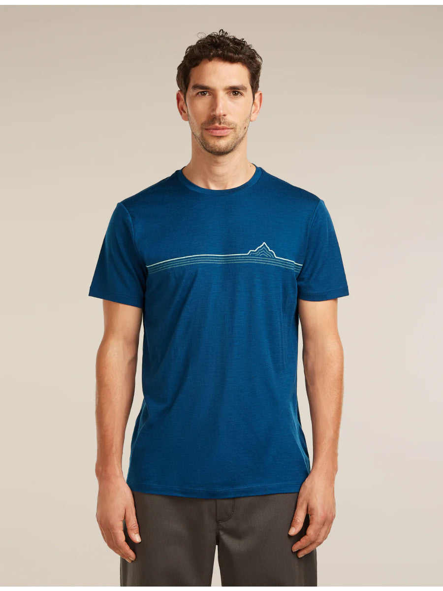 Icebreaker Merino 150 Tech Lite SS Tee Range Stripes