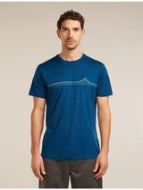 Icebreaker Merino 150 Tech Lite SS Tee Range Stripes