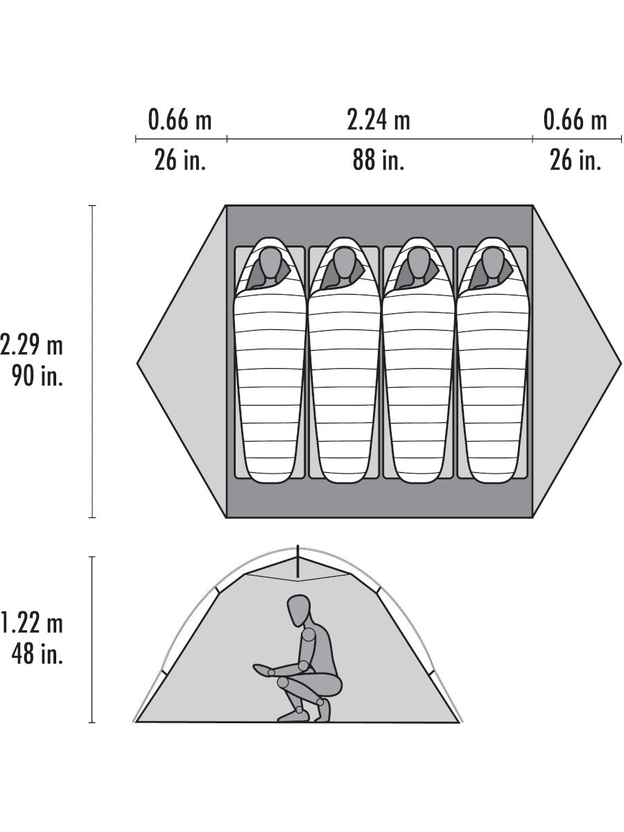 MSR Elixir 4 Person Green
