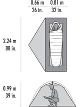 MSR Hubba Hubba LT 1 Person Green