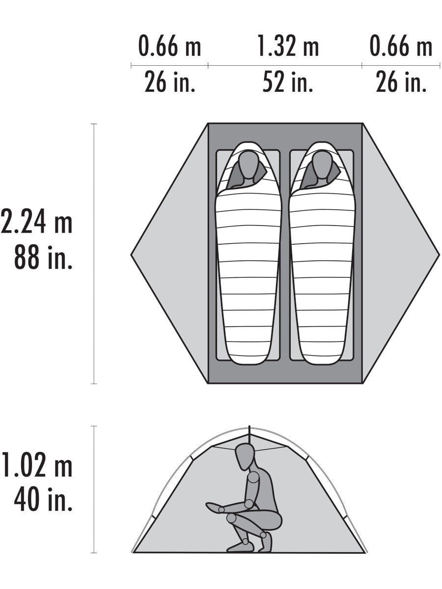 MSR Hubba Hubba LT 2 Person Green