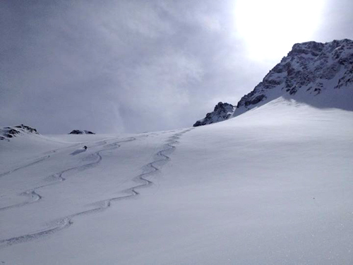 powder tracks